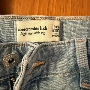 Abercrombie & Fitch Kids Sky Blue Wide Leg Jeans